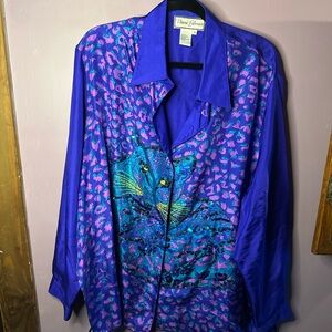 Diane Gillman Silk Jaguar Blouse